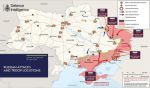 Карта российского вторжения в Украину по данным британской разведки на 30 апреля