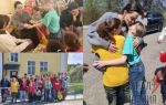 Голливудская звезда и посол ООН по делам беженцев Анджелина Джоли посетила школу-интернат Гармония в городе Борислав Львовской области