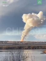 В Перми (Россия) загорелся пороховой завод. Видео