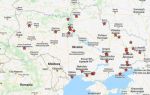 В сети появилась карта с ударами России по Украине
