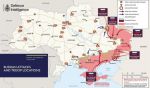 Карта российского вторжения в Украину по данным британской разведки на 7 мая