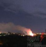 В Киеве горит кинотеатр Тампере, напротив Отрадного. Видео