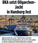 Власти Германии задержали в порту Гамбурга мегаяхту Luna стоимостью около 452 миллионов евро, которая принадлежит российскому олигарху азербайджанского происхождения Фархаду Ахмедову