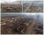 Красноярский край, Сибирь. В результате лесных пожаров сгорело 19 населённых пунктов