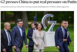 Страны «Большой семерки» усиливают давление на Китай по поводу России и Тайваня