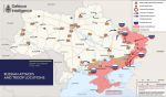 Карта российского вторжения в Украину по данным британской разведки на 17 мая