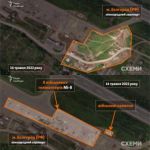 РФ использует гражданский аэропорт Белгорода для размещения военной техники и авиации, сообщают «Схемы», основываясь на спутниковых снимках