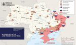 Карта российского вторжения в Украину по данным британской разведки на 18 мая