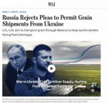 США рассматривают возможность шестимесячной отмены санкций в отношении белорусского производства калийных удобрений в обмен на транзит украинского зерна