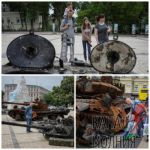 В центре Киева проходит выставка разбитой российской техники