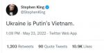 Украина - это путинский Вьетнам — Стивен Кинг