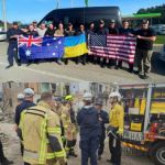 В Бородянке Киевской области сегодня начали работать иностранные спасатели
