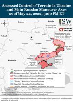Институт изучения войны: Войска РФ пытаются обеспечить меньшее окружение и сосредоточиться на Северодонецке