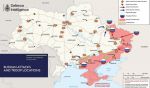 Карта российского вторжения в Украину по данным британской разведки на 25 мая