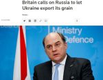 Великобритания отказалась снять с РФ санкции в обмен на коридор для экспорта зерна, заявил глава Минобороны страны Бен Уоллес