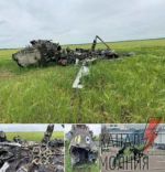 Украинские военные сбили российский вертолет Ми-35МС. Фото