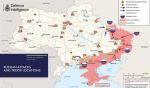 Карта российского вторжения в Украину по данным британской разведки на 1 июня