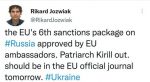 ЕС одобрил шестой пакет санкций против России