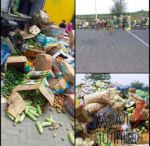 В Васильевке Запорожской области, прямо на российском блокпосте, люди были вынуждены выбросить тонны овощей