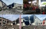 В ГСЧС Украины показали последствия сегодняшнего обстрела войсками РФ города Бахмут Донецкой области
