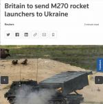 Британия передаст Украине реактивные системы залпового огня M270. Эти РСЗО могут поражать цели на расстоянии до 80 км