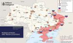 Карта российского вторжения в Украину по данным британской разведки на 9 июня