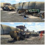 Разбитое фермерское хозяйство в Запорожской области. Последствия российских обстрелов