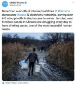 Из-за войны количество украинцев, имеющих ограниченный доступ к питьевой воде, выросло на 4,6 миллиона