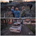 Последствия вчерашнего ракетного обстрела Покровска и поселка Гришино