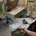 В освобожденной от российских войск части Харьковской области солдаты ВСУ обнаружили украденную и сложенную в ящики из-под боеприпасов плитку. Фото