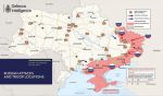 Карта российского вторжения в Украину по данным британской разведки на 24 июня