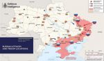 Карта российского вторжения в Украину по данным британской разведки на 26 июня