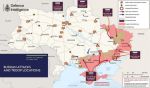 Карта российского вторжения в Украину по данным британской разведки на 20 апреля