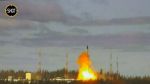 Минобороны РФ провело запуск межконтинентальной баллистической ракеты стационарного базирования Сармат с космодрома Плесецк