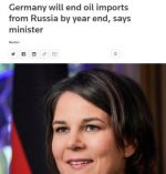 Германия прекратит импорт российской нефти до конца 2022 года