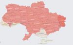 Актуальная карта воздушных тревог почти по всей Украине