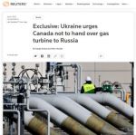 Украина просит Канаду не передавать России турбину для газопровода «Северный поток»