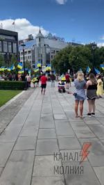 Акция в поддержку Украины в Осло, Норвегия. Видео