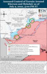 Российские войска, вероятно столкнулись с проблемами логистики на юге Украины из-за успешных действий ВСУ, утверждают в Институте изучения войны (США)