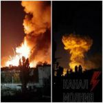 В Новой Каховке взорвали российскую базу с боеприпасами. Видео