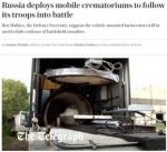 Россия развертывает мобильные крематории, чтобы уничтожать тела погибших солдат