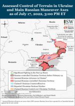 Институт изучении войны (ISW): Россия не имеет новых территориальных достижений и затягивает войну в Украине