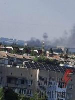 Видео со взрывами российского склада во временно оккупированной Новой Каховке