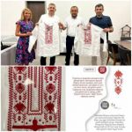 Турецкий БПЛА Bayraktar TB2 превратили в элемент украинской вышивки на традиционных рубашках-вышиванках