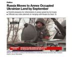 РФ планирует провести так называемый «референдум» о присоединении захваченных территорий Украины до 15 сентября