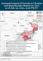 ISW: Российские войска на Запорожье и Херсонщине укрепляют позиции в ожидании контрнаступления украинской армии