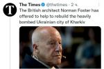 Британский архитектор Норман Фостер предложил помочь восстановить Харьков