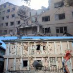 Россияне разрушили общежитие университета в Николаеве