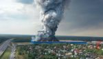 В Московской области горит склад OZON. Видео из соцсетей
