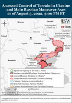 ISW: Российские силы используют Запорожскую АЭС, чтобы сыграть на опасениях Запада по поводу ядерной катастрофы в Украине
